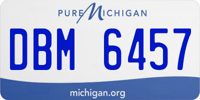 MI license plate DBM6457