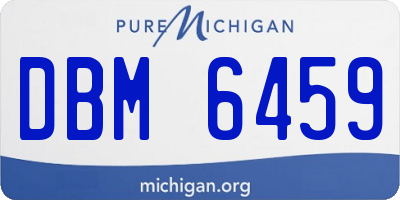 MI license plate DBM6459