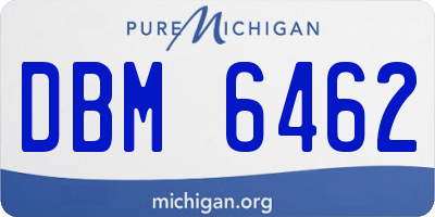 MI license plate DBM6462