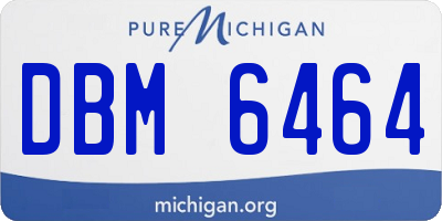 MI license plate DBM6464