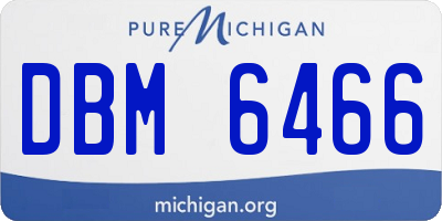 MI license plate DBM6466