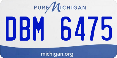 MI license plate DBM6475