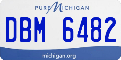 MI license plate DBM6482