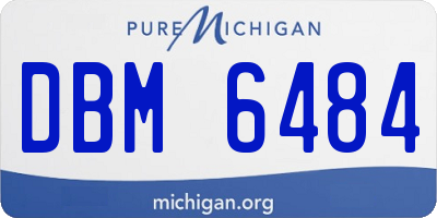 MI license plate DBM6484