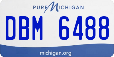 MI license plate DBM6488