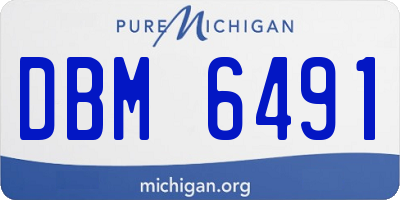 MI license plate DBM6491