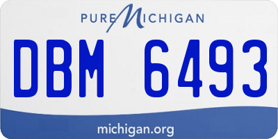 MI license plate DBM6493
