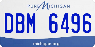 MI license plate DBM6496