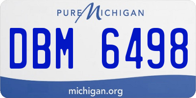 MI license plate DBM6498