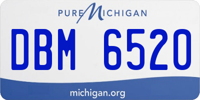 MI license plate DBM6520