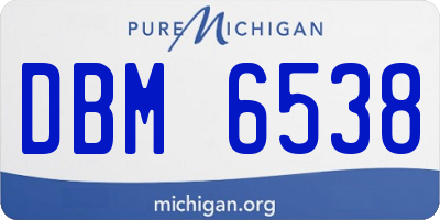 MI license plate DBM6538