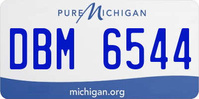 MI license plate DBM6544