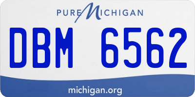 MI license plate DBM6562