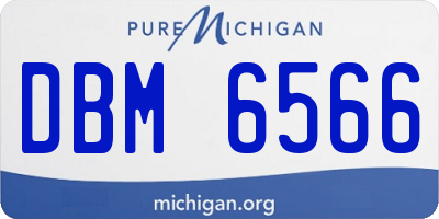 MI license plate DBM6566