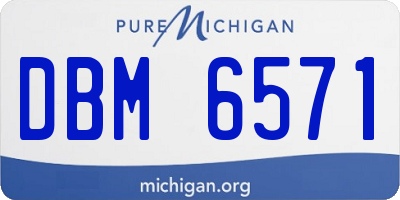 MI license plate DBM6571