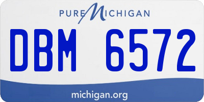 MI license plate DBM6572