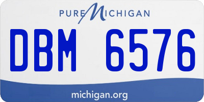 MI license plate DBM6576