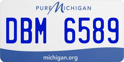 MI license plate DBM6589