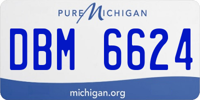 MI license plate DBM6624