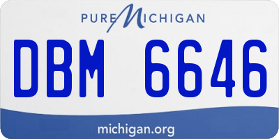 MI license plate DBM6646