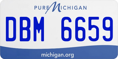 MI license plate DBM6659