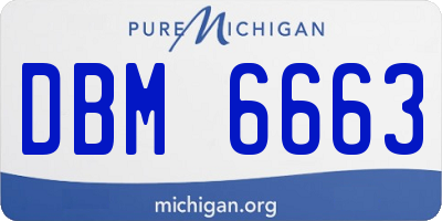 MI license plate DBM6663