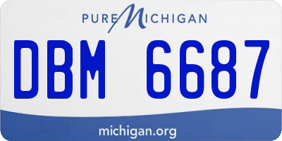 MI license plate DBM6687