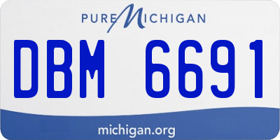 MI license plate DBM6691