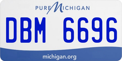 MI license plate DBM6696