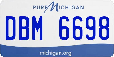 MI license plate DBM6698