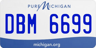 MI license plate DBM6699