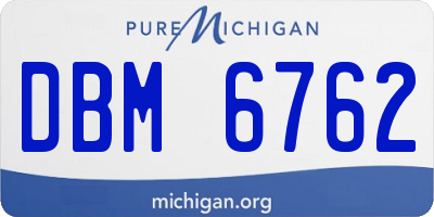 MI license plate DBM6762
