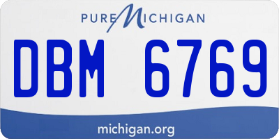 MI license plate DBM6769