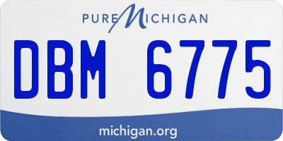 MI license plate DBM6775