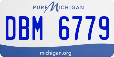MI license plate DBM6779