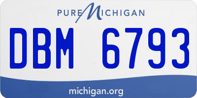 MI license plate DBM6793
