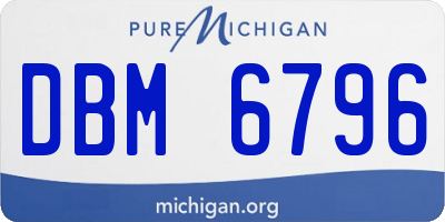 MI license plate DBM6796