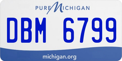 MI license plate DBM6799