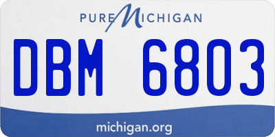 MI license plate DBM6803