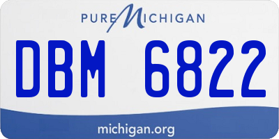 MI license plate DBM6822