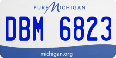 MI license plate DBM6823