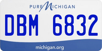 MI license plate DBM6832