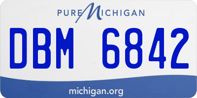 MI license plate DBM6842