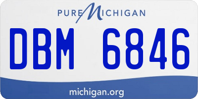 MI license plate DBM6846