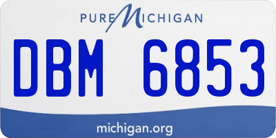 MI license plate DBM6853