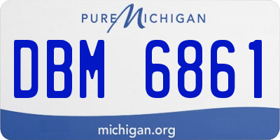 MI license plate DBM6861