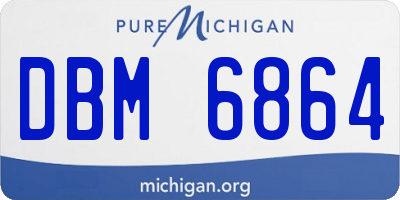 MI license plate DBM6864