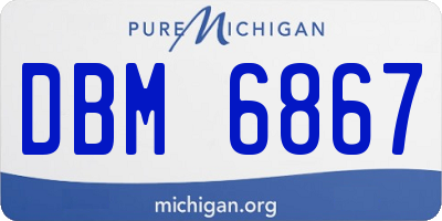 MI license plate DBM6867