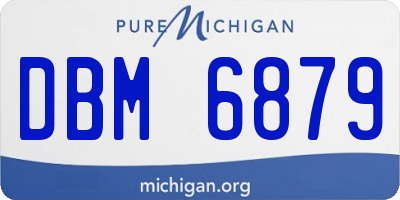 MI license plate DBM6879