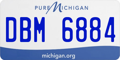 MI license plate DBM6884